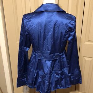 ABS silver label NWT royal Blue raincoat/ jacket size small